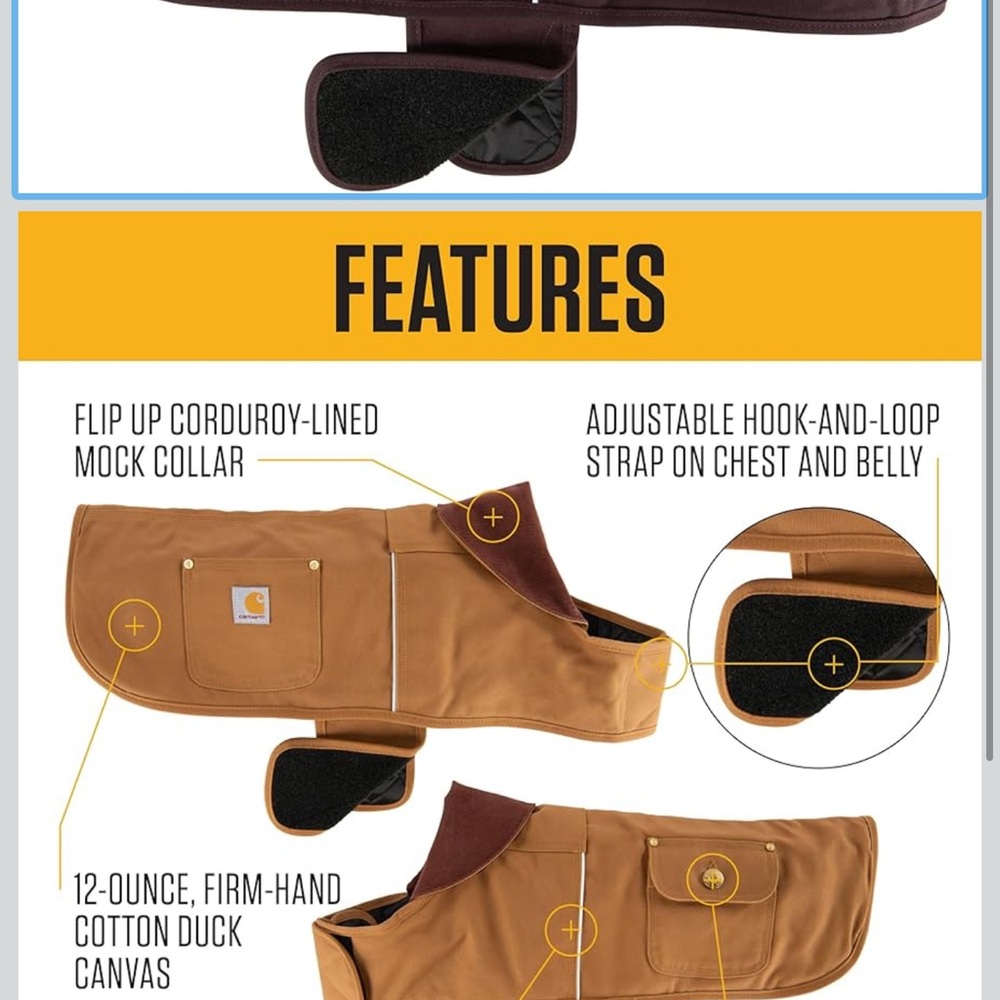 Carhartt Brown Dog Vest - Picture 5 of 8